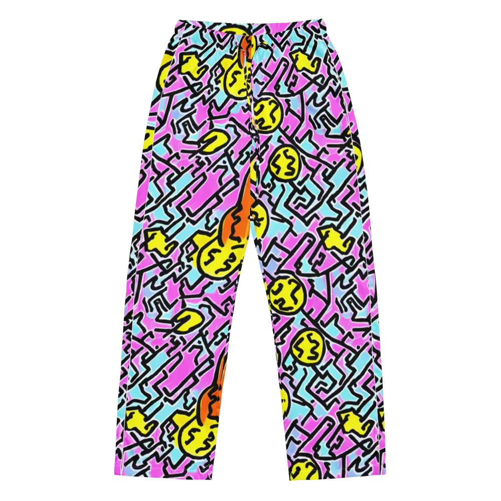 Punk Doodles on Women's Pajama Pants — Front
