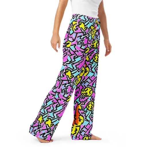 Punk Doodles on a Women's Pajama Pants
