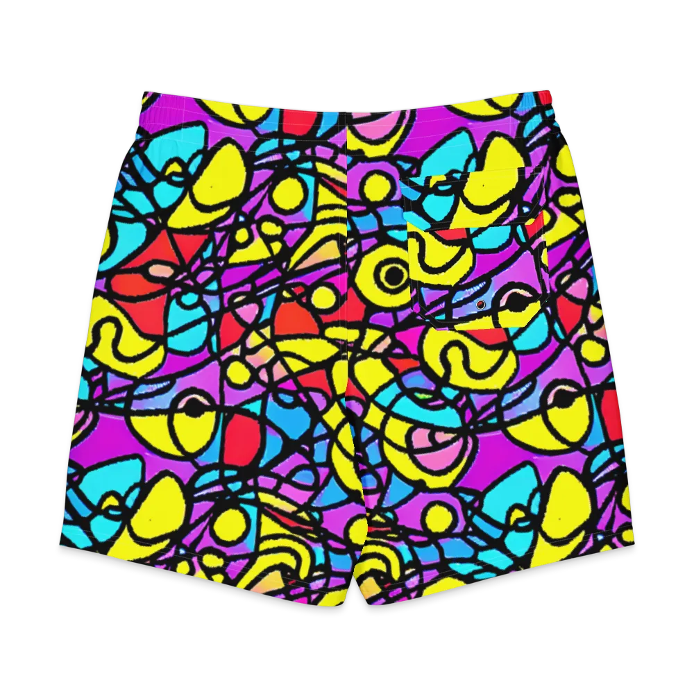 Radiant Chaos on Men's Board Shorts — Back