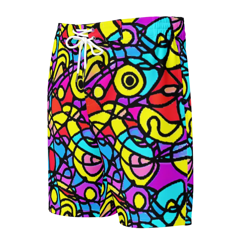 Radiant Chaos on Men's Board Shorts — Front