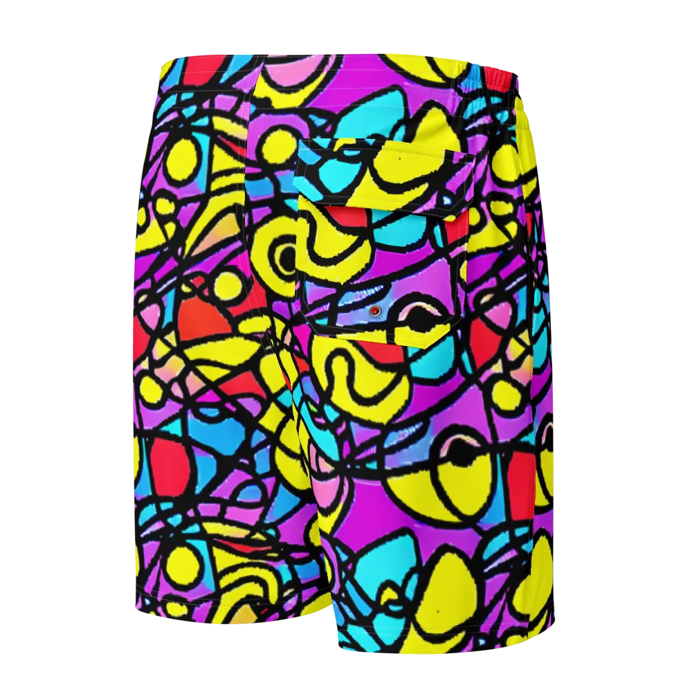 Radiant Chaos on Men's Board Shorts — Back