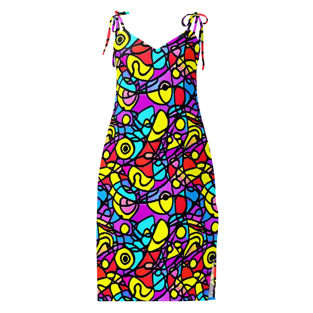 Radiant Chaos on Slip Dress — Front