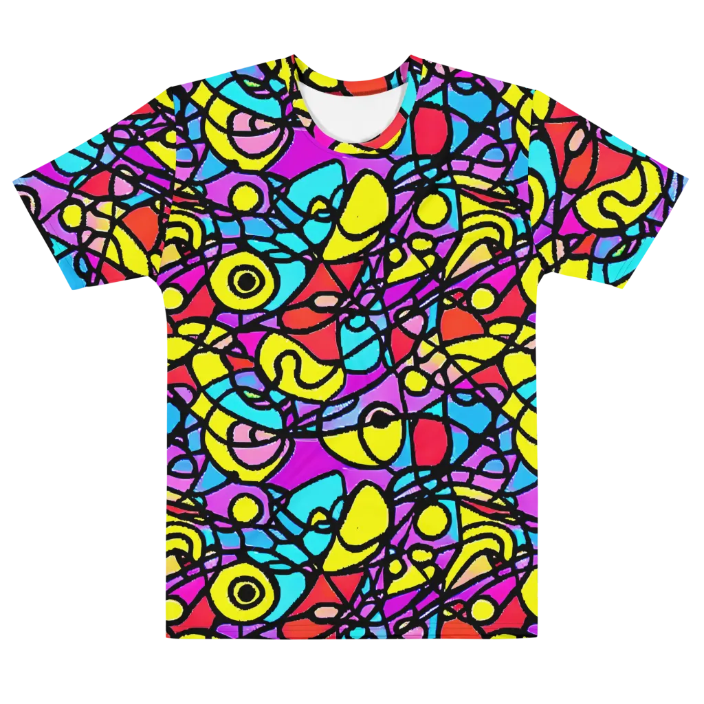 Radiant Chaos on Men's Cotton Crew Neck T-Shirt — Front
