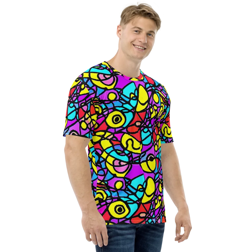 Radiant Chaos on Men's Crew Neck T-Shirt — Right