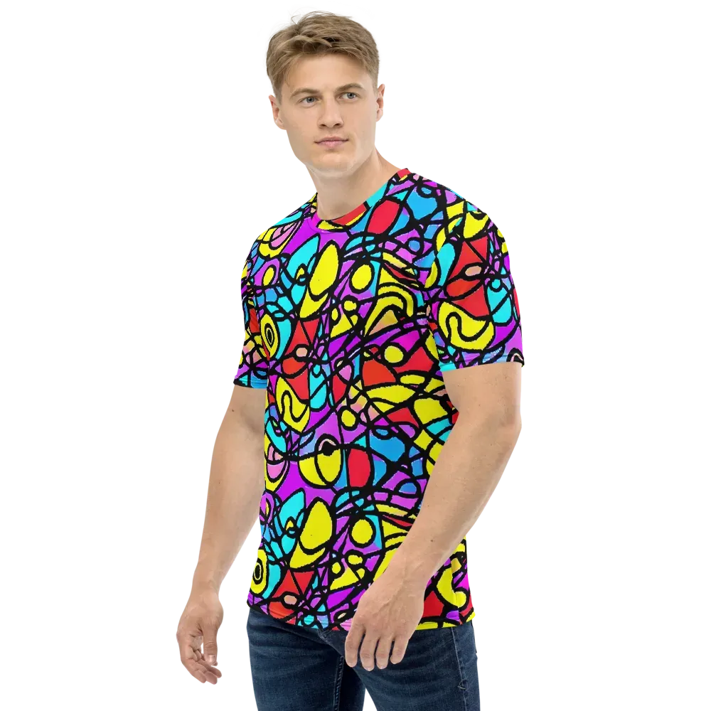 Radiant Chaos on Men's Crew Neck T-Shirt — Left