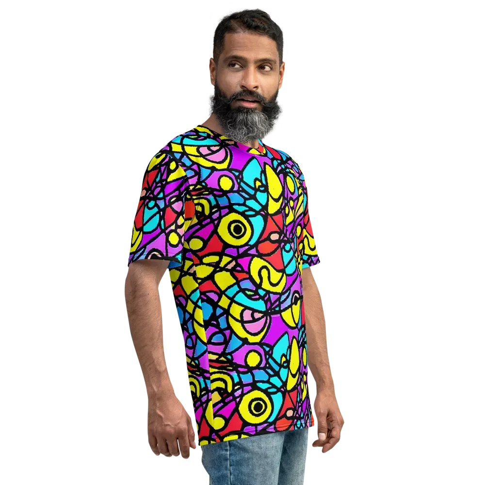 Radiant Chaos on Men's Crew Neck T-Shirt — Right