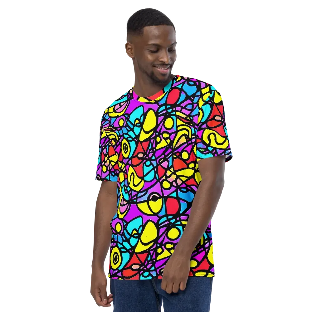 Radiant Chaos on Men's Crew Neck T-Shirt — Left