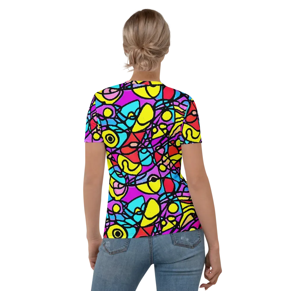 Radiant Chaos on Women's Crew Neck T-Shirt — Back
