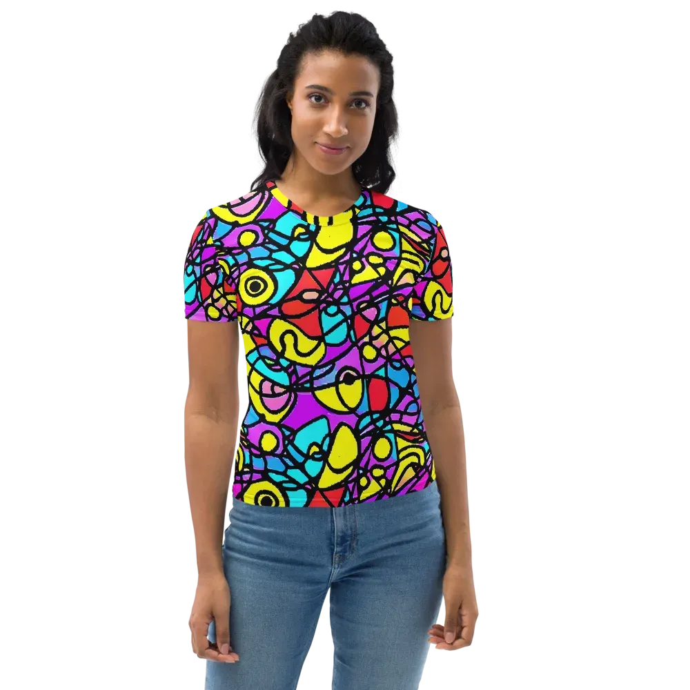 Radiant Chaos on Women's Crew Neck T-Shirt — Front