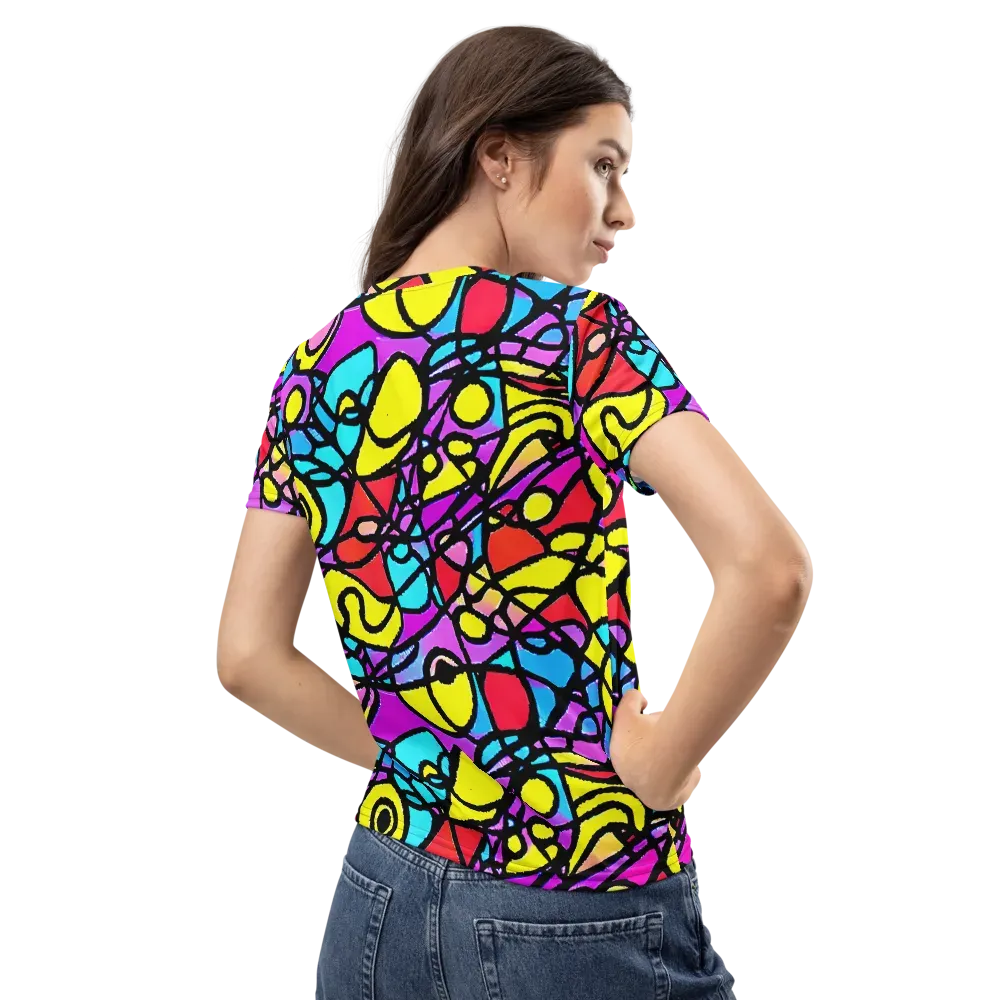 Radiant Chaos on Women's Crew Neck T-Shirt — Back