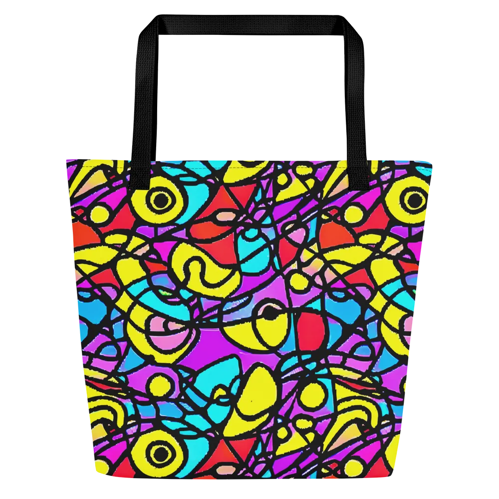 Radiant Chaos on Large Tote Bag W/ Pocket — Front