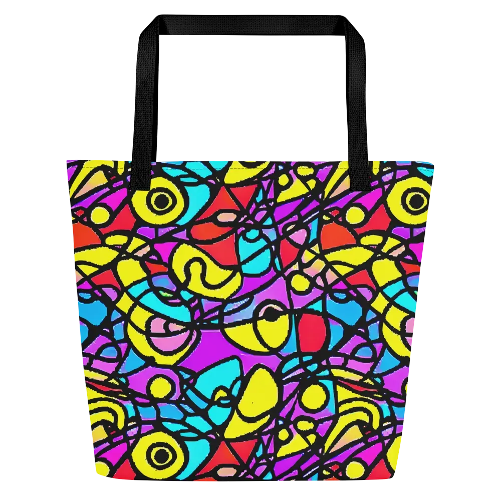 Radiant Chaos on Large Tote Bag W/ Pocket — Front