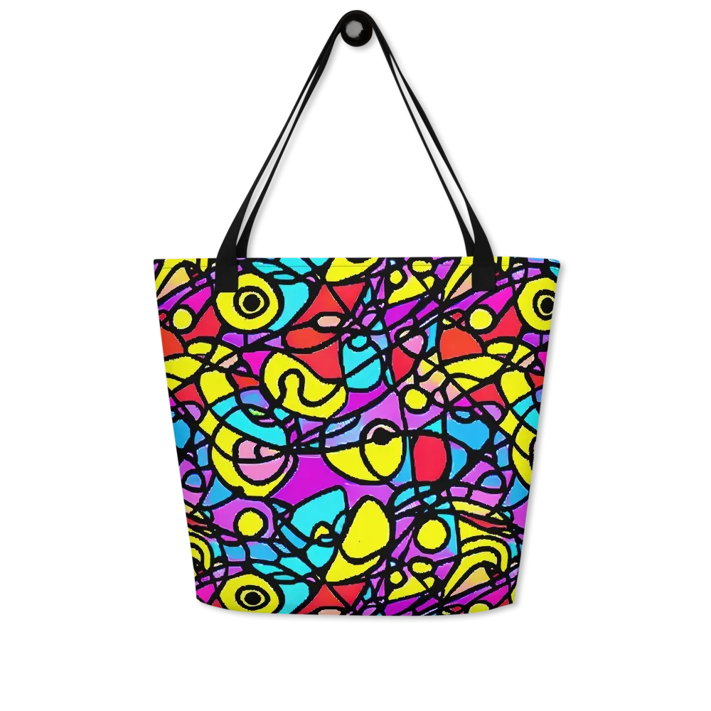 Radiant Chaos on Large Tote Bag W/ Pocket — Front