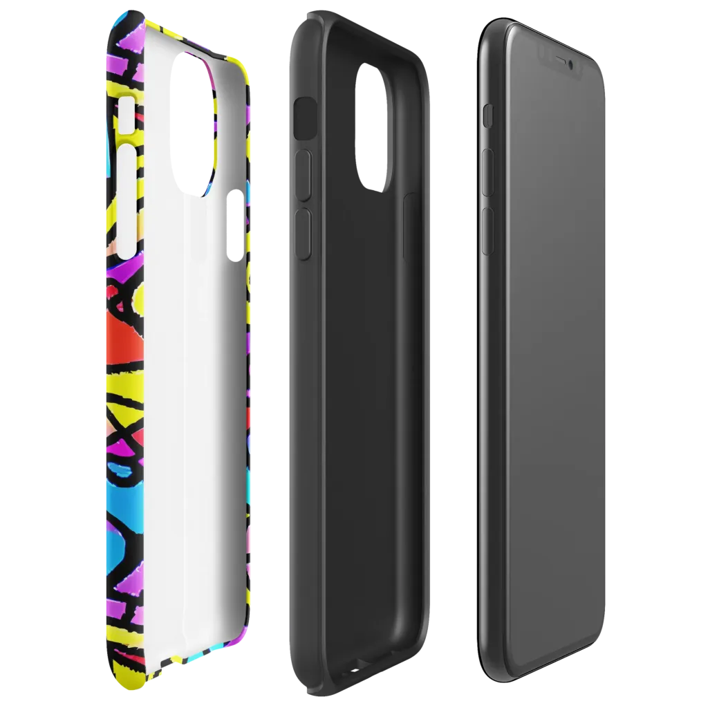 Radiant Chaos on Tough Case for iPhone® — Right