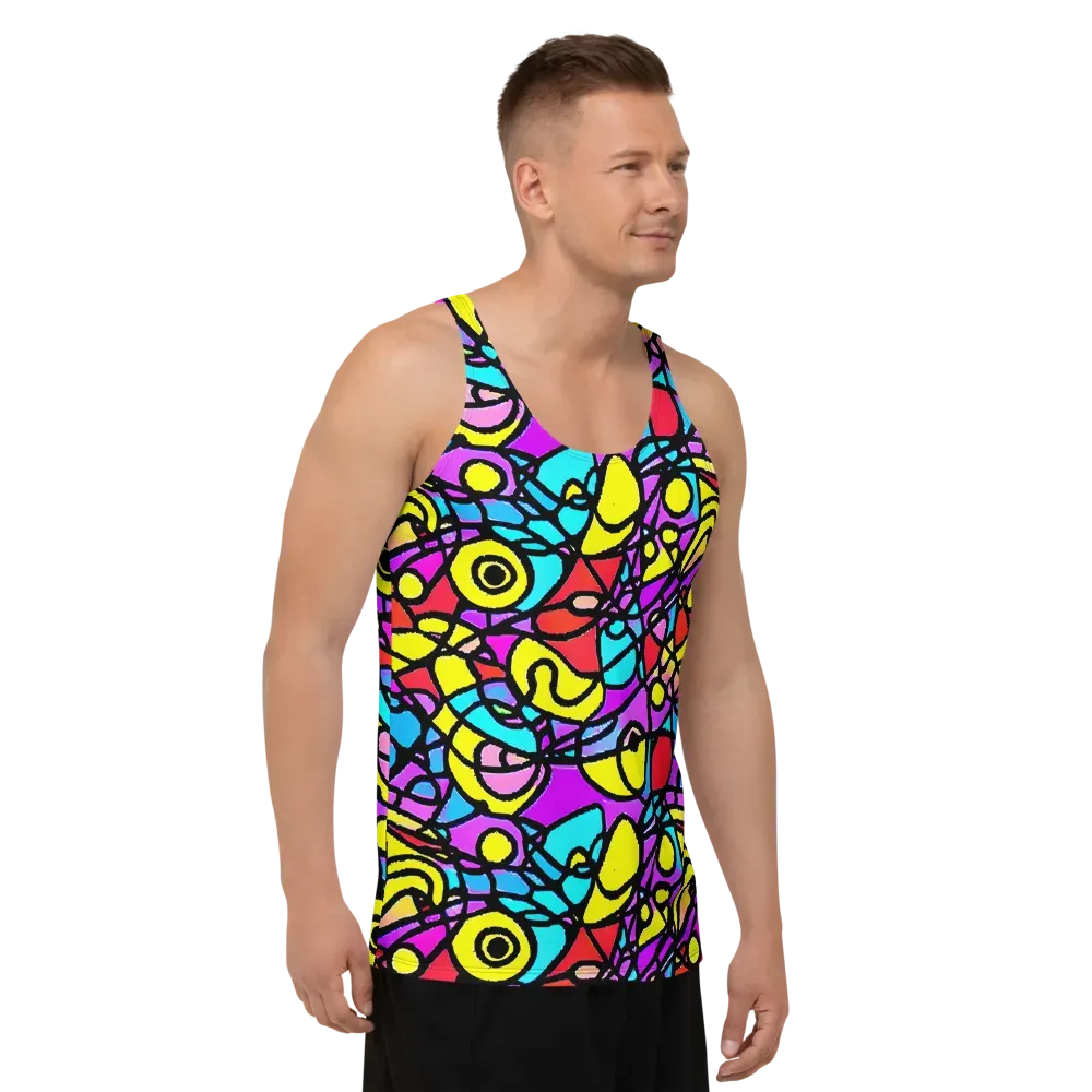 Radiant Chaos on Men's Tank Top — Right Front