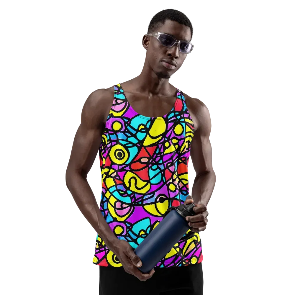 Radiant Chaos on Men's Tank Top — Front
