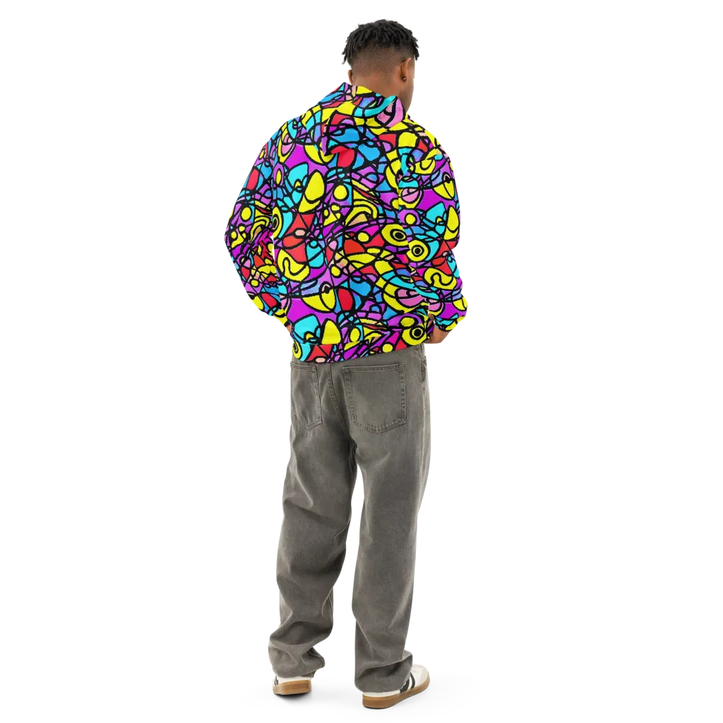 Radiant Chaos on Cotton Hoodie — Back