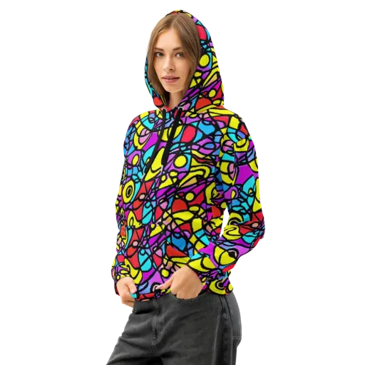 Radiant Chaos on a Cotton Hoodie