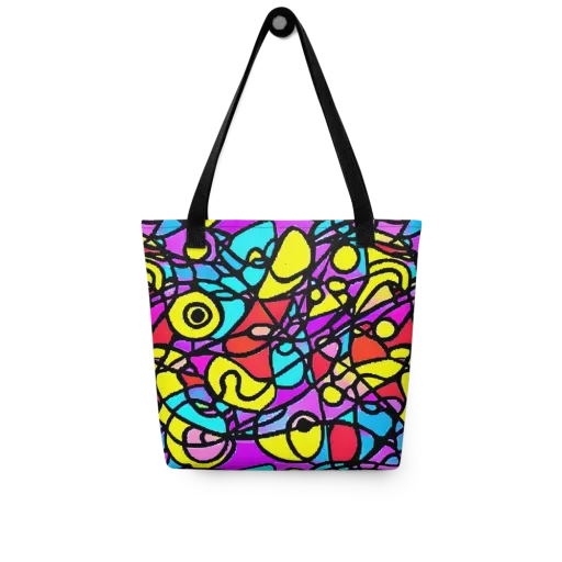 Radiant Chaos on a Tote Bag