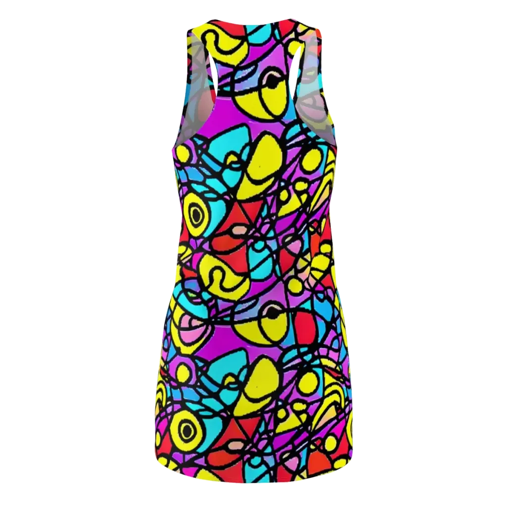Radiant Chaos on Racerback Dress — Back