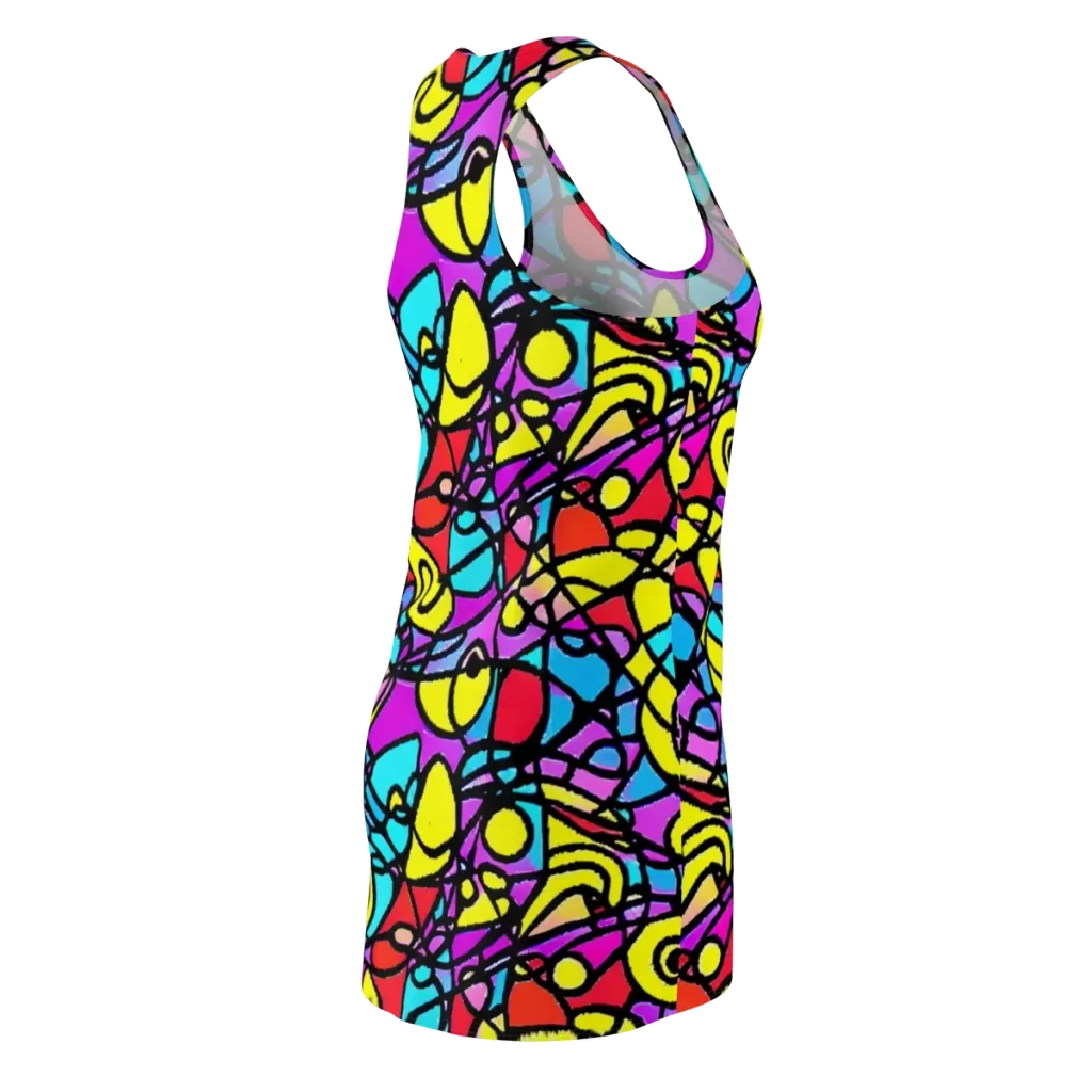 Radiant Chaos on Racerback Dress — Back Side