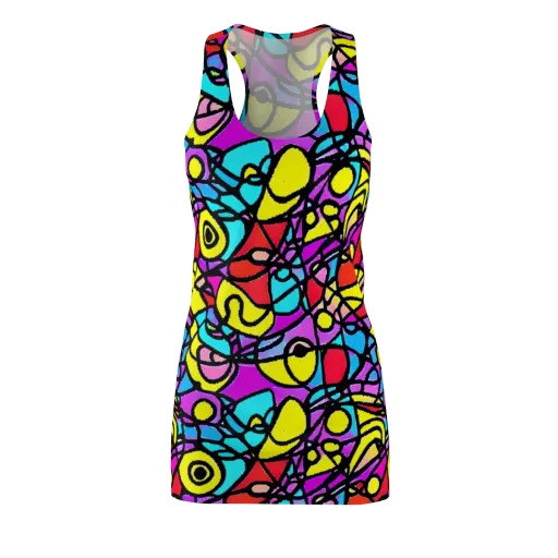 Radiant Chaos on a Racerback Dress