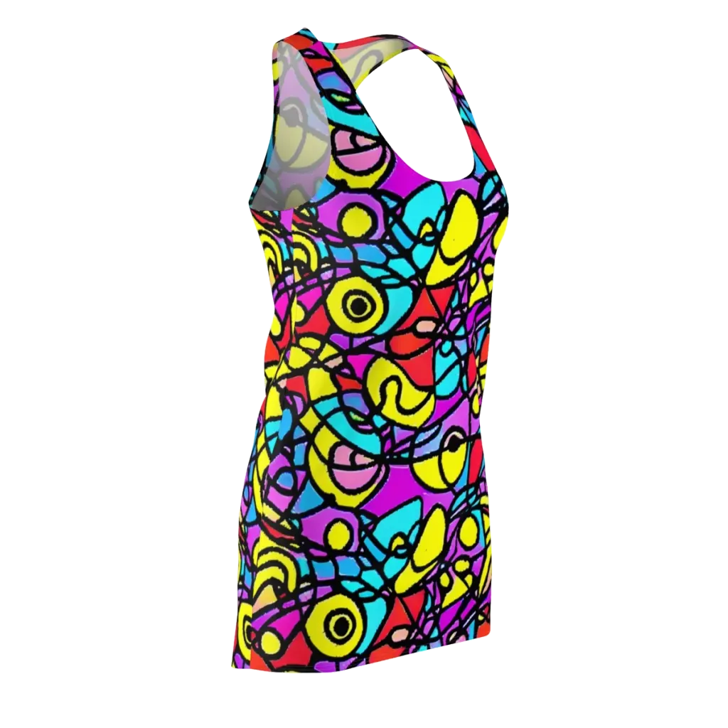 Radiant Chaos on Racerback Dress — Front Side