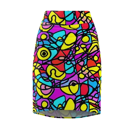 Radiant Chaos on a Pencil Skirt