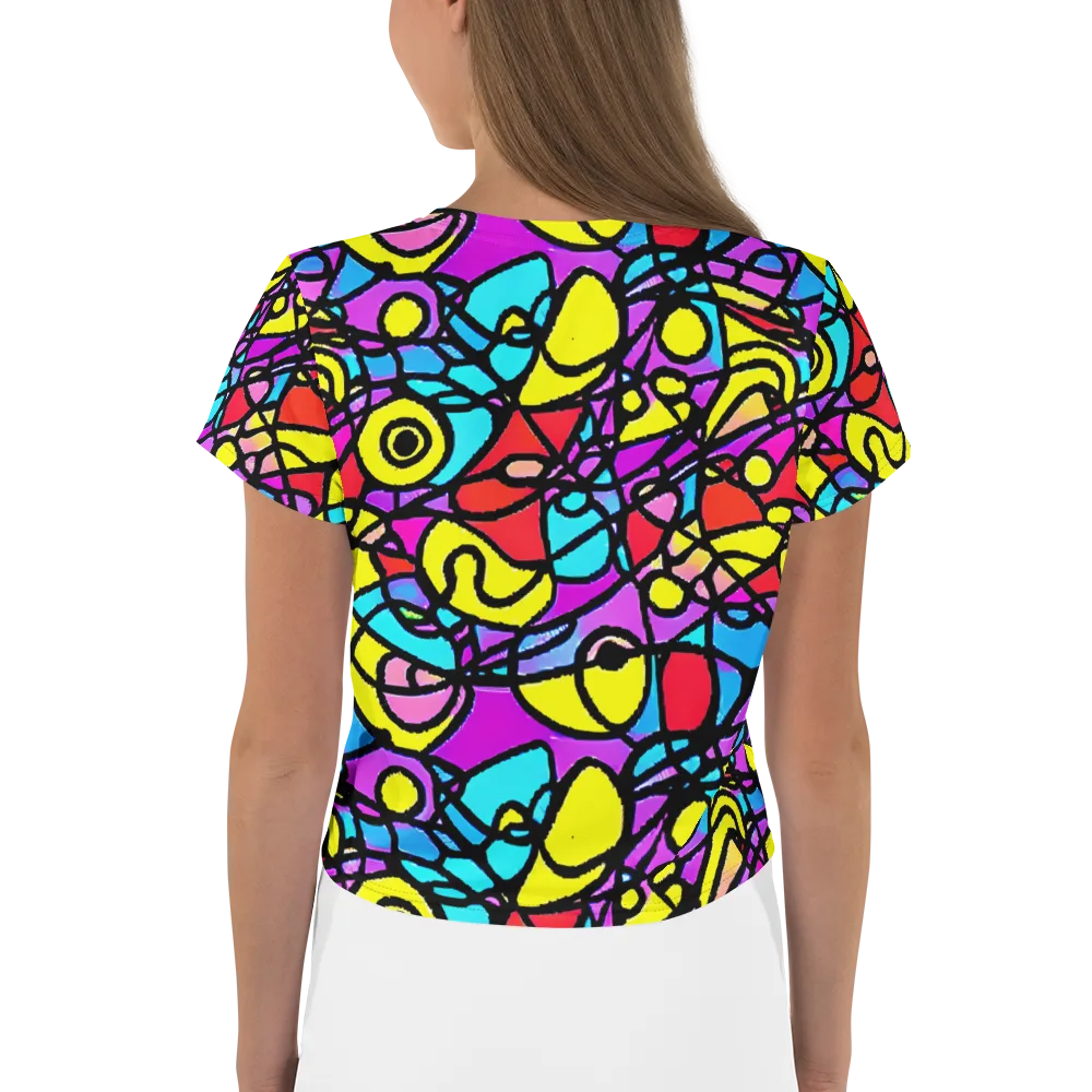 Radiant Chaos on Crop Tee — Back