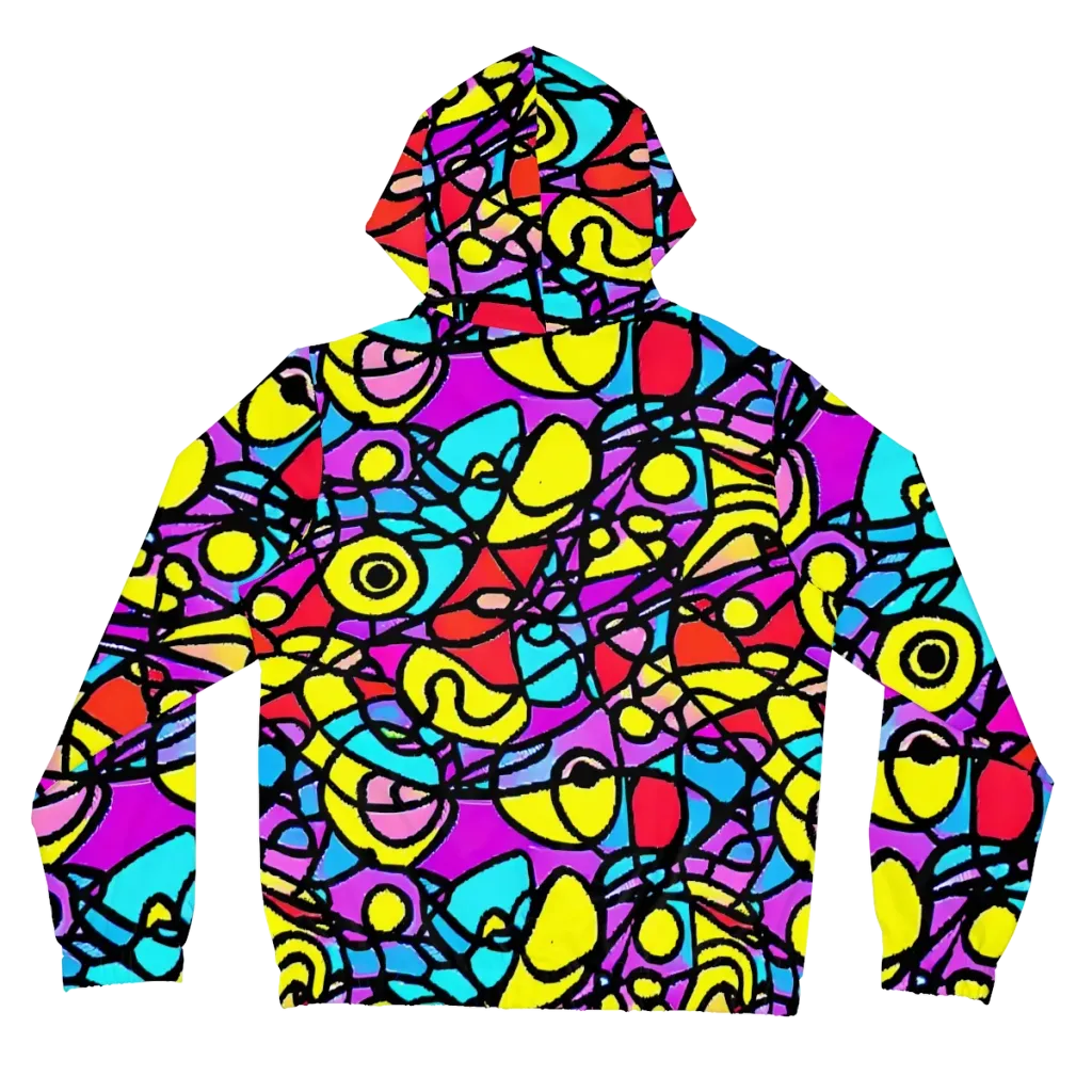 Radiant Chaos on Women's Full-Zip Hoodie — Back