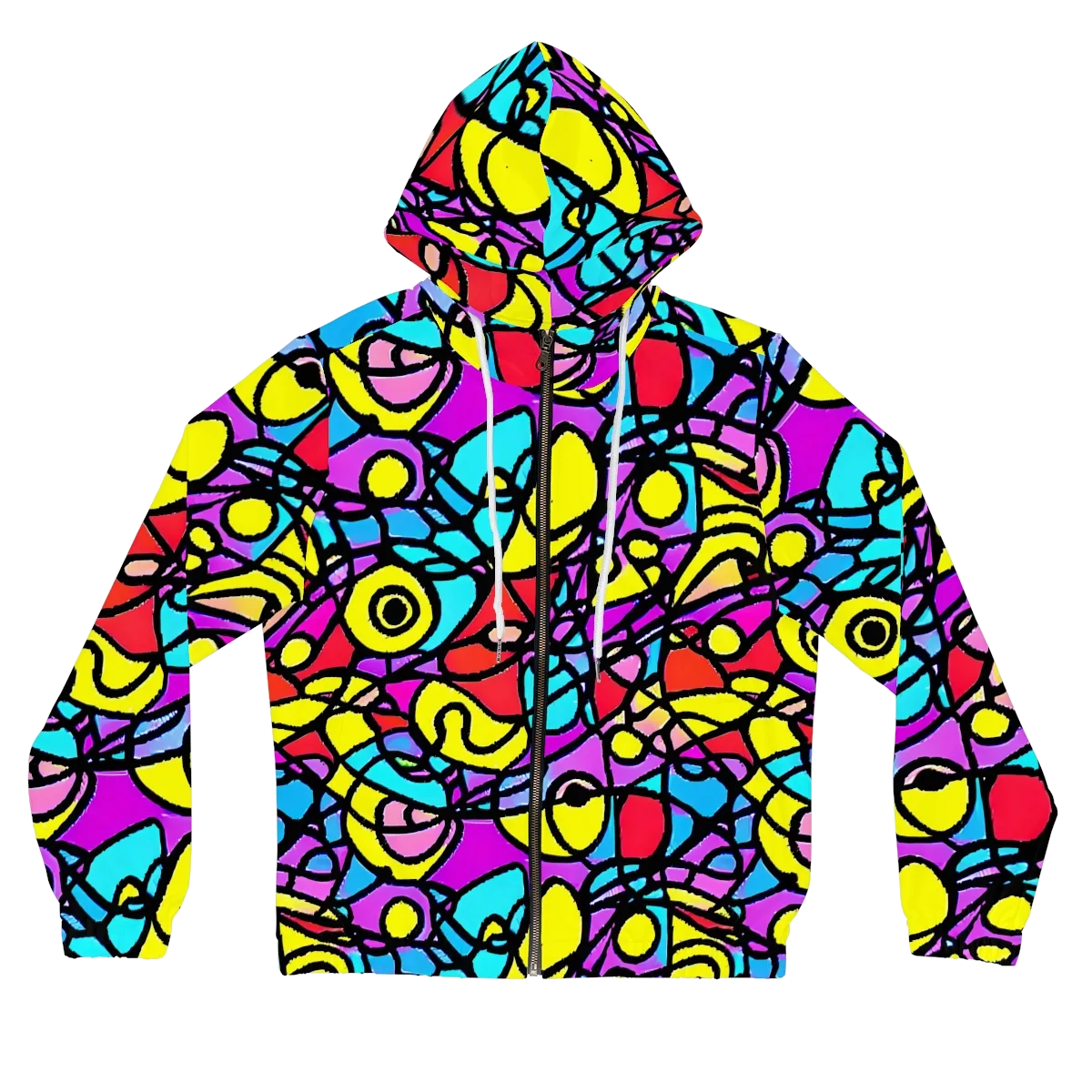 Radiant Chaos on Women's Full-Zip Hoodie — Front