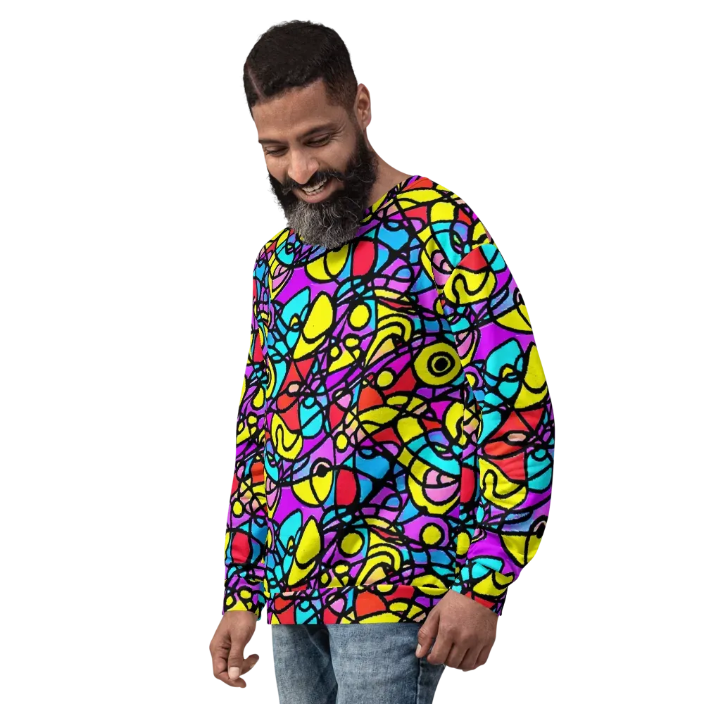 Radiant Chaos on Sweatshirt — Left Front