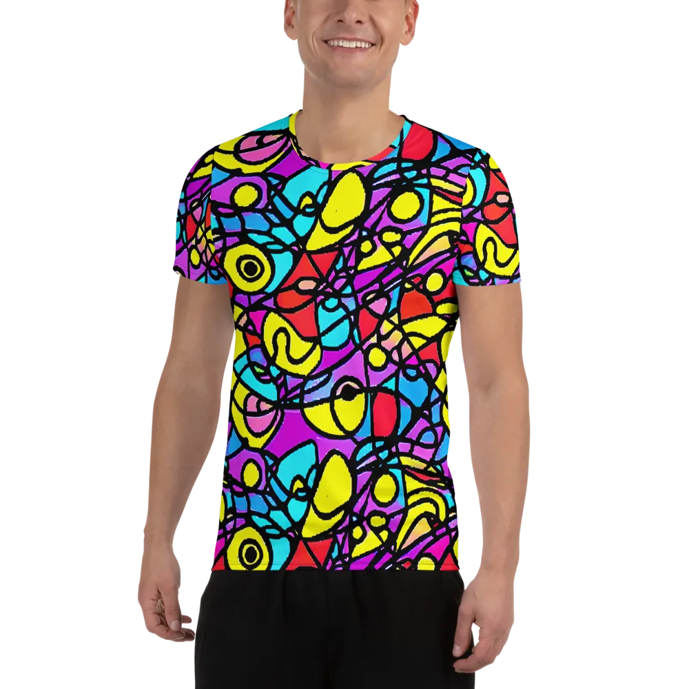 Radiant Chaos on Men's Athletic T-Shirt — Front