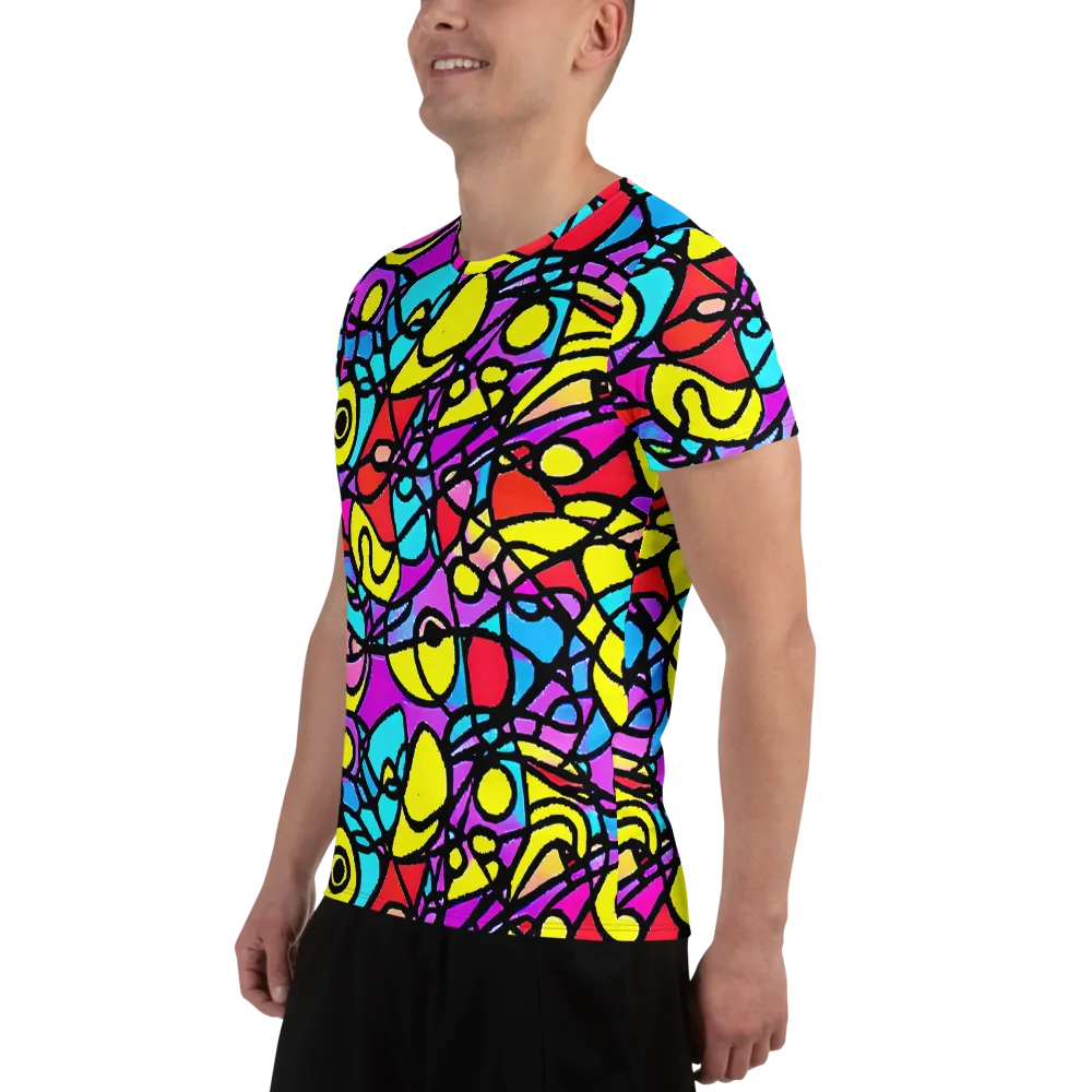 Radiant Chaos on Men's Athletic T-Shirt — Left