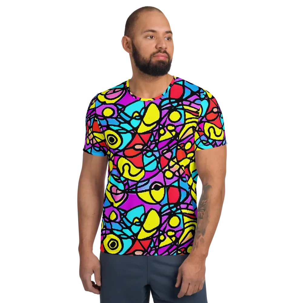 Radiant Chaos on Men's Athletic T-Shirt — Front