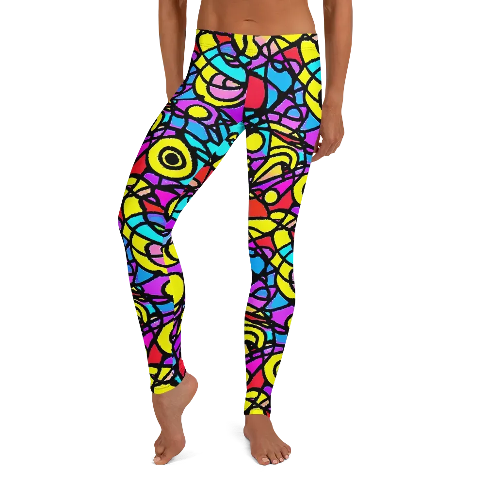 Radiant Chaos on Leggings — Front