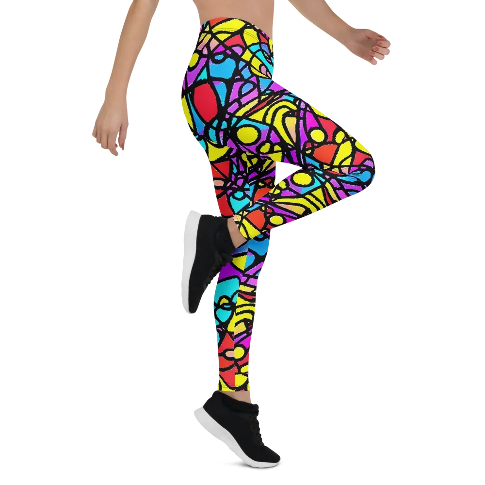 Radiant Chaos on Leggings — Right