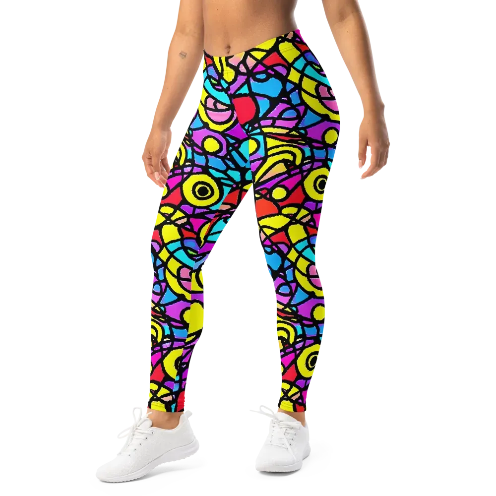 Radiant Chaos on Leggings — Left Front