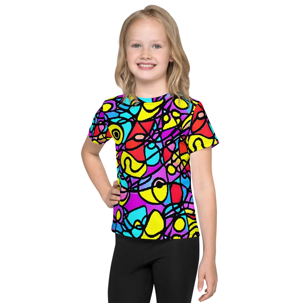 Radiant Chaos on Kids Crew Neck T-Shirt — Front