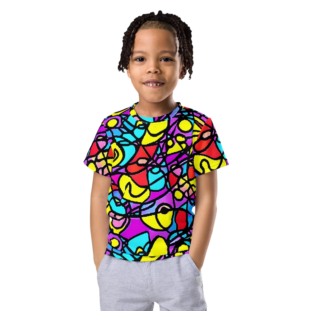 Radiant Chaos on Kids Crew Neck T-Shirt — Front