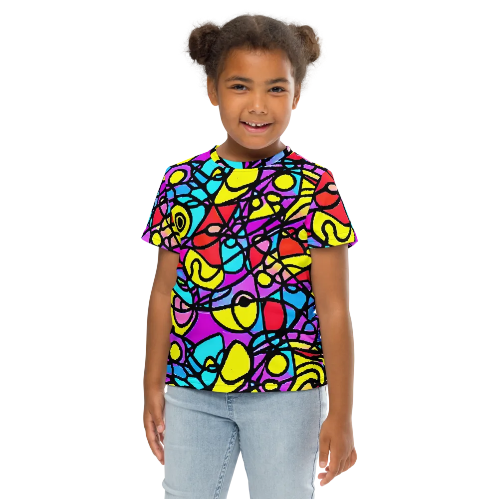 Radiant Chaos on Kids Crew Neck T-Shirt — Front