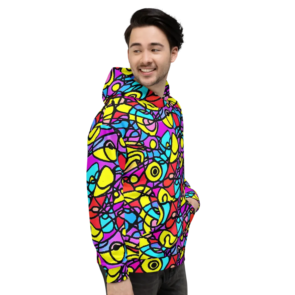 Radiant Chaos on Hoodie — Right