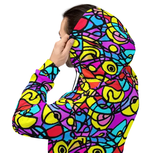 Radiant Chaos on a Hoodie