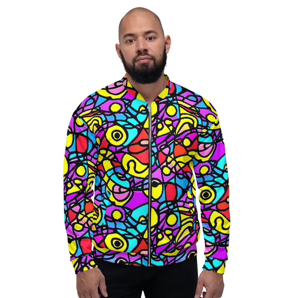 Radiant Chaos on Bomber Jacket — Front