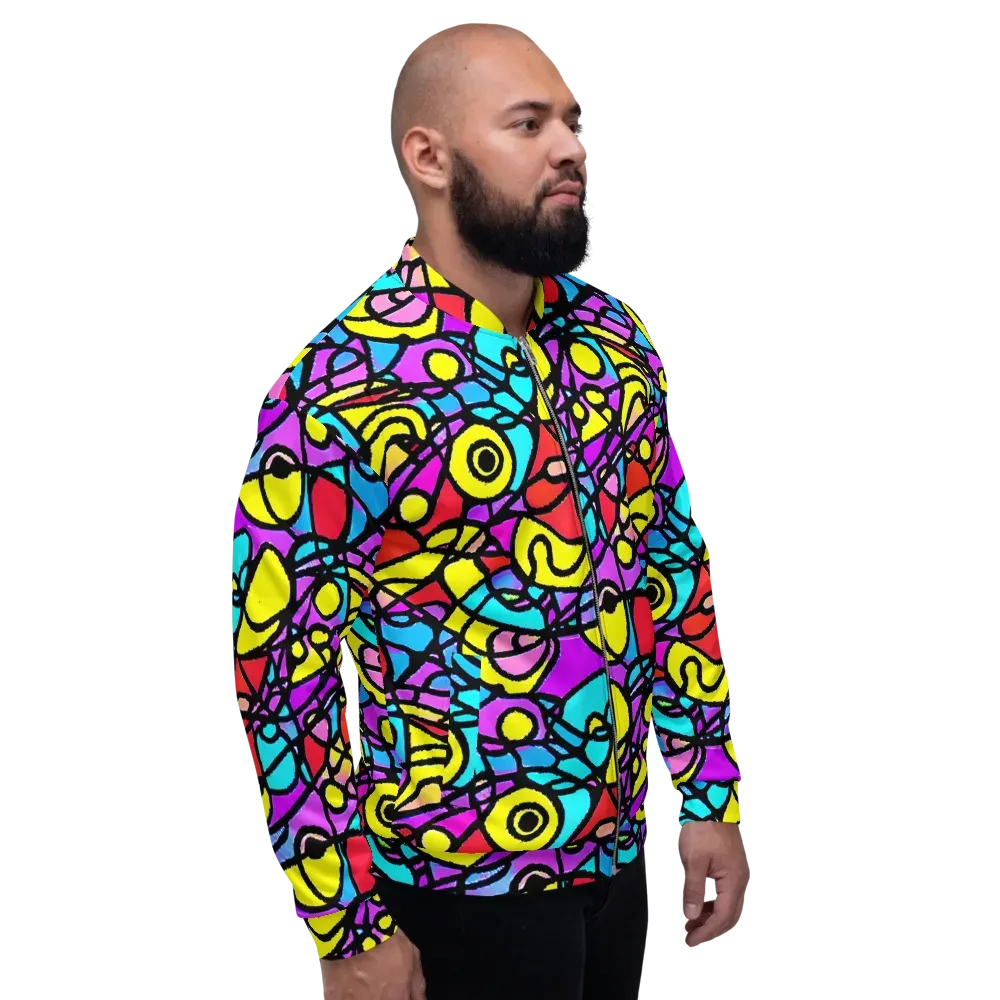 Radiant Chaos on Bomber Jacket — Right