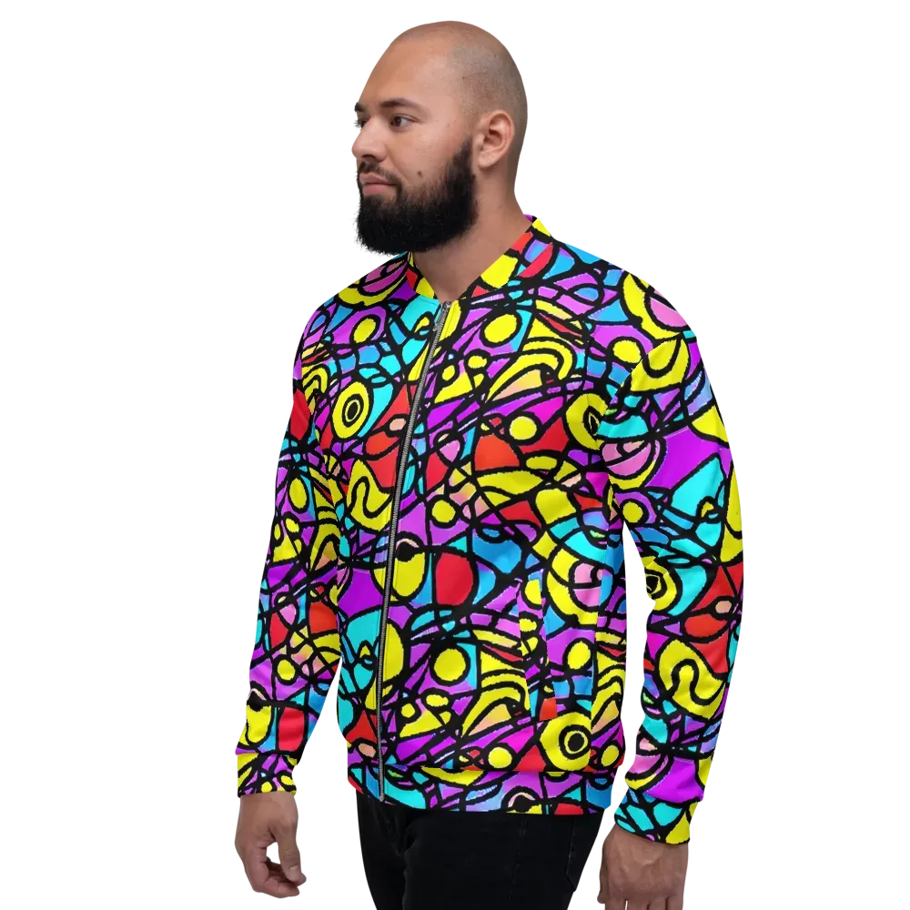 Radiant Chaos on Bomber Jacket — Left