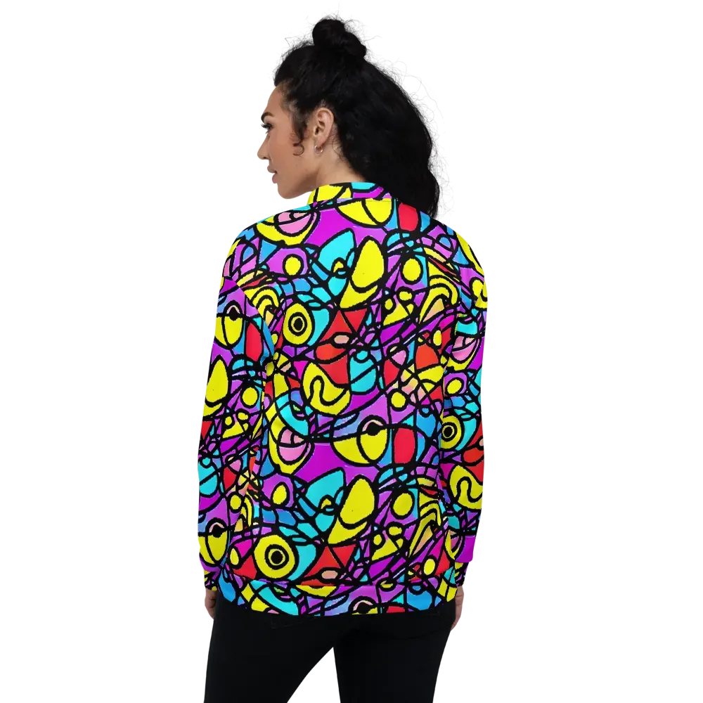Radiant Chaos on Bomber Jacket — Back