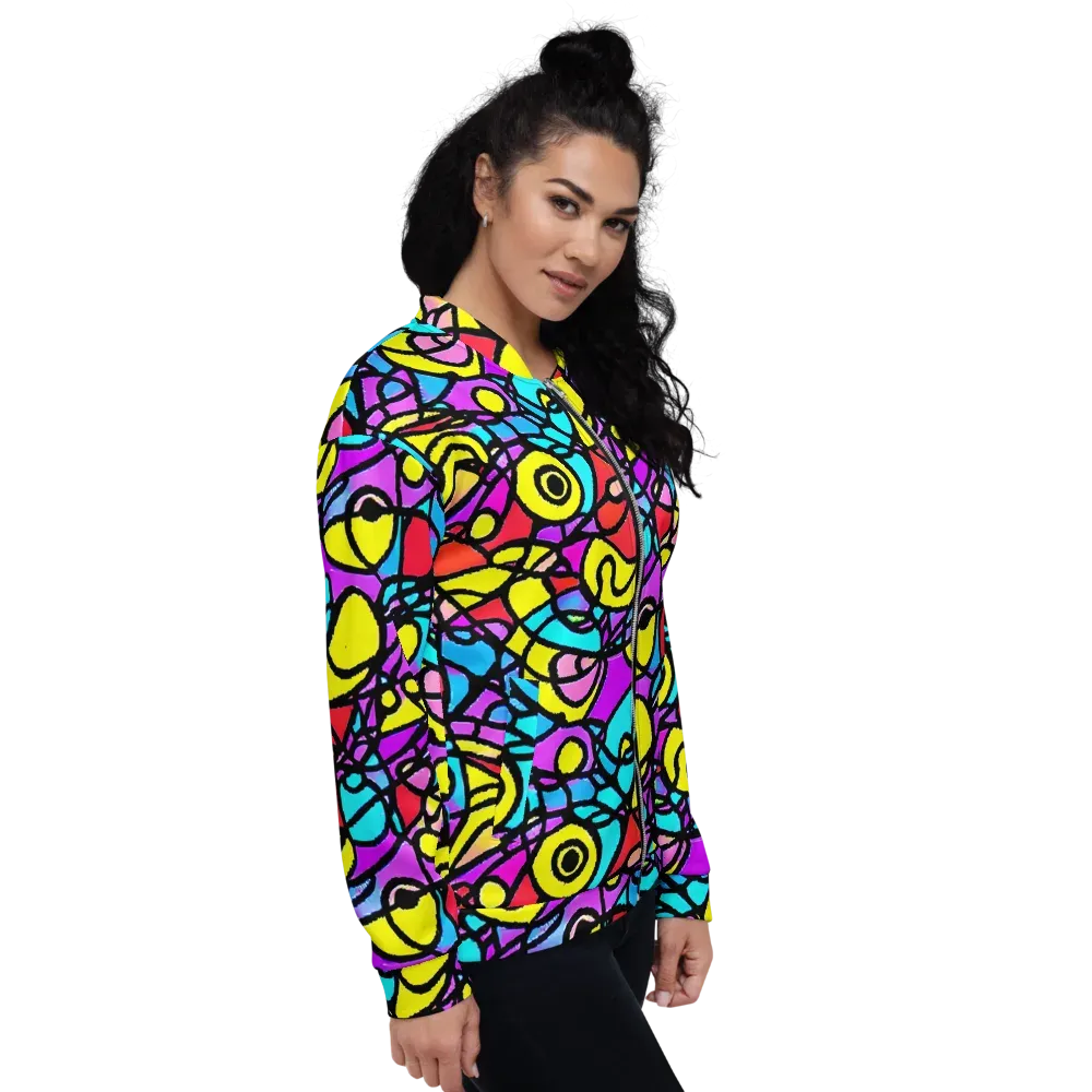 Radiant Chaos on Bomber Jacket — Right