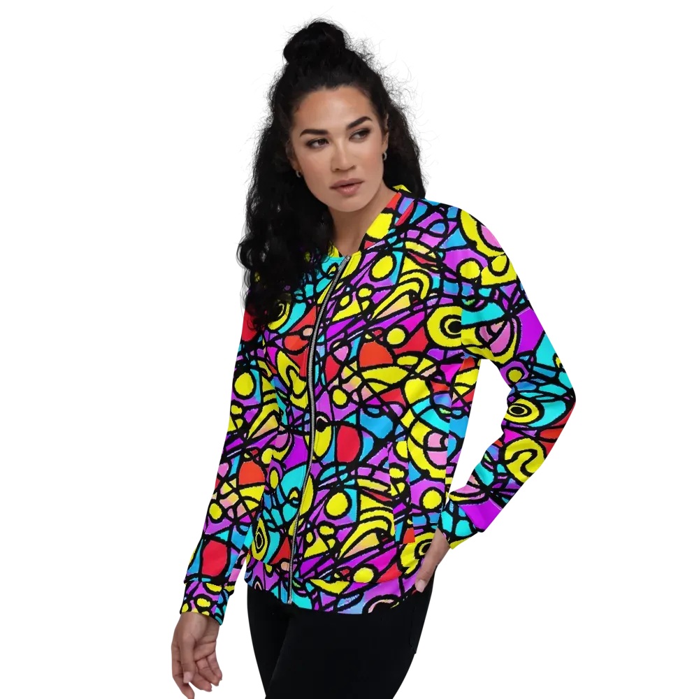 Radiant Chaos on Bomber Jacket — Left