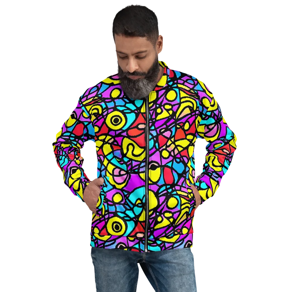 Radiant Chaos on Bomber Jacket — Front